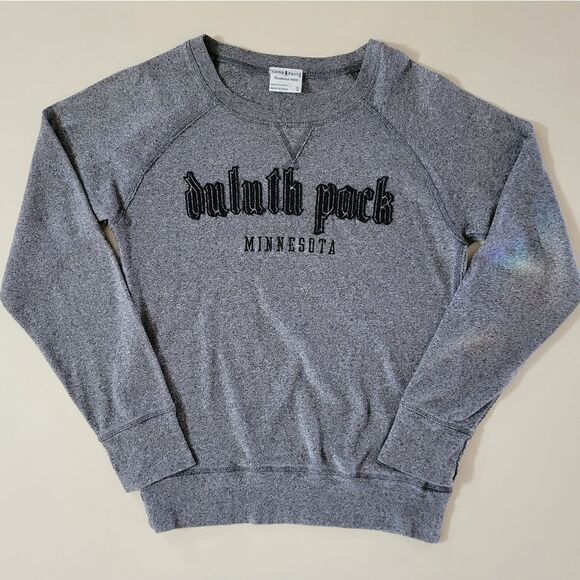 Duluth Pack Women's Black Marled Crewneck Long Sleeve Pullover - Picture 1 of 11